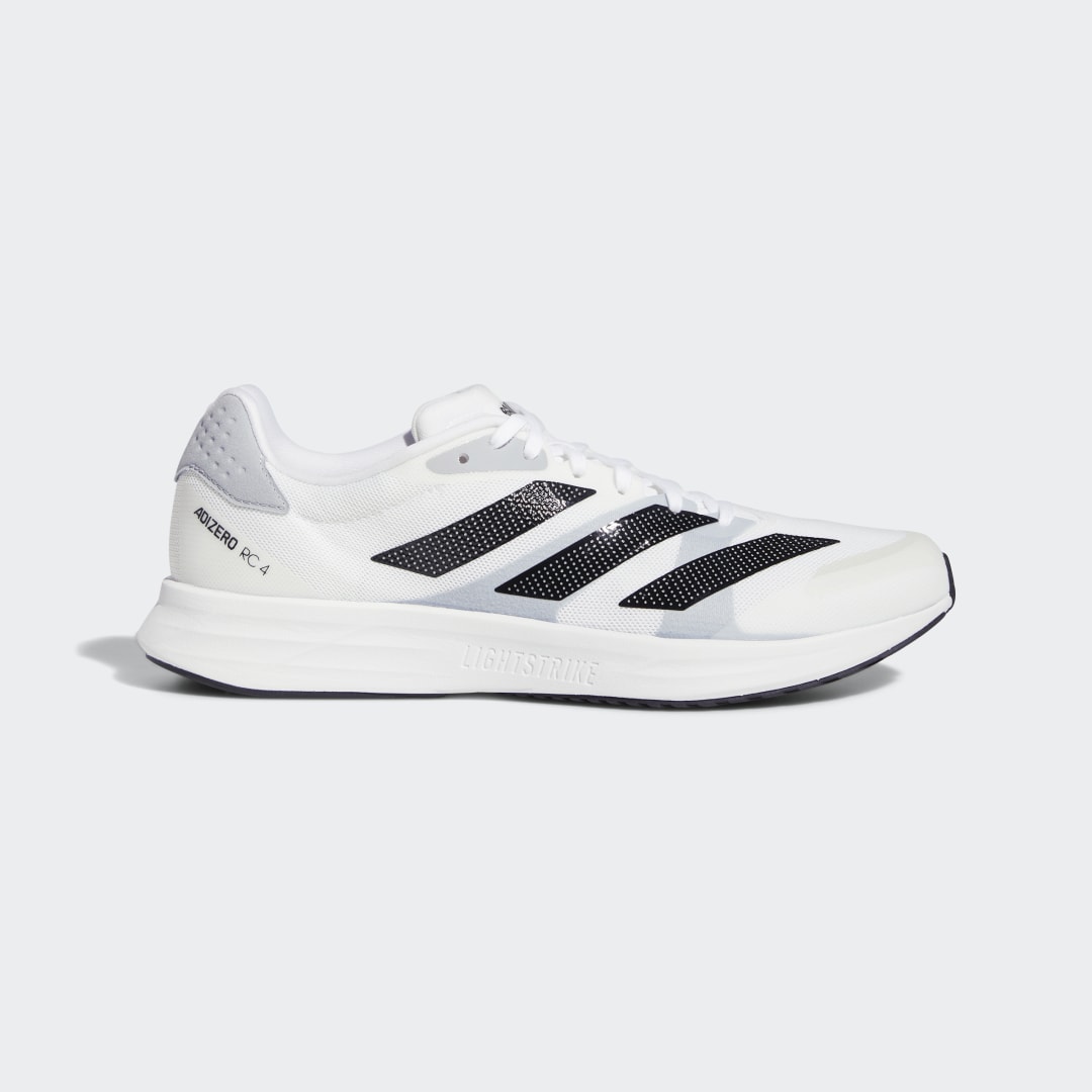 adidas Adizero RC 4 Shoes Running 10.5 UK Men White / Black / Halo Silver