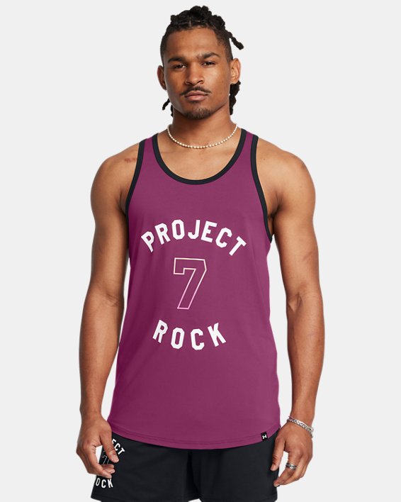 Men's Project Rock Mesh Badge Of Honor Tank