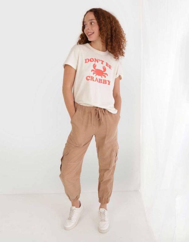 Aerie Classic Fit T-Shirt - Natural, L 