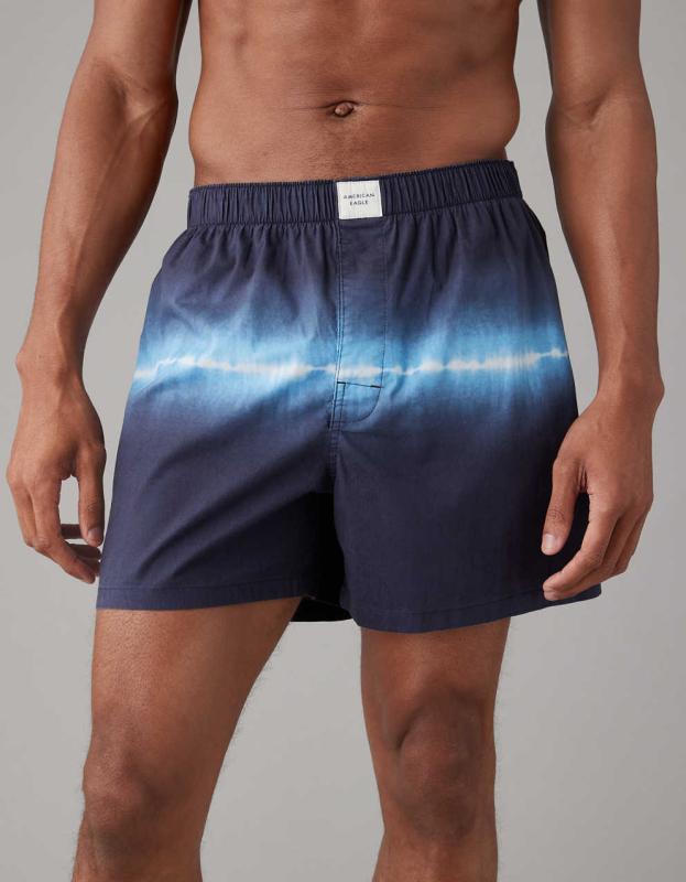 AEO Stripe Stretch Boxer Short - Classic Blue, XS 