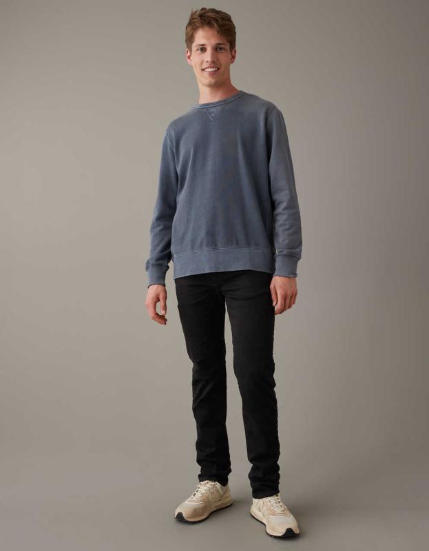 AE AirFlex+ Slim Straight Jean - Black, 38W x 34L 