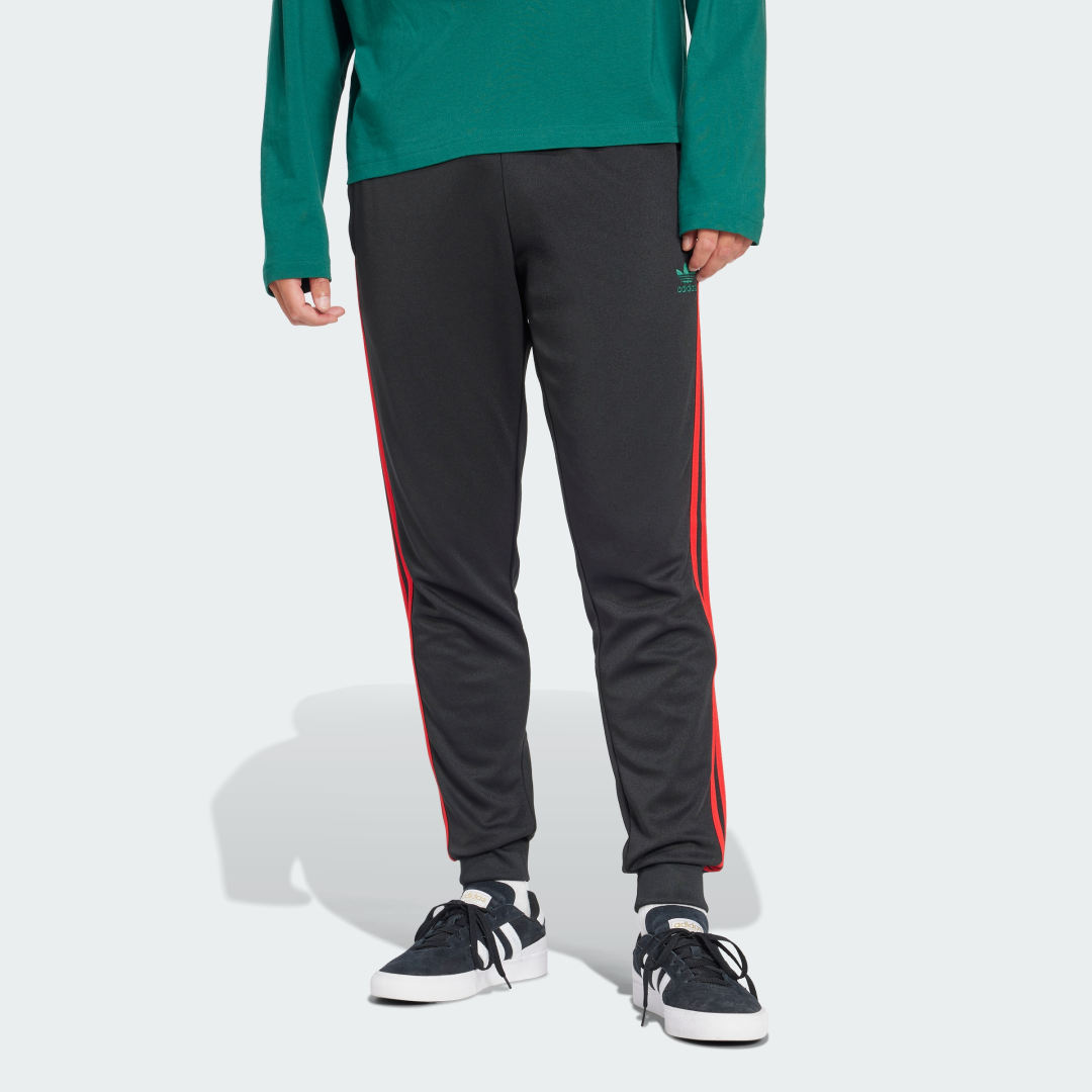 adidas Adicolor Classics SST Track Pants Lifestyle A/3XL Men Black / Better Scarlet