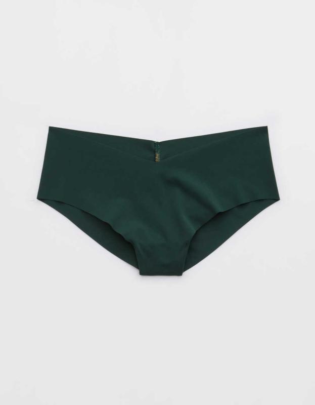 SMOOTHEZ No Show Cheeky Underwear - Deep Forest Green, XS 