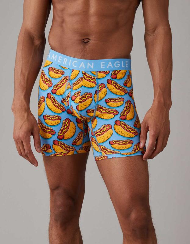 AEO Hot Dogs 6" Classic Boxer Brief - Light Blue, XS 
