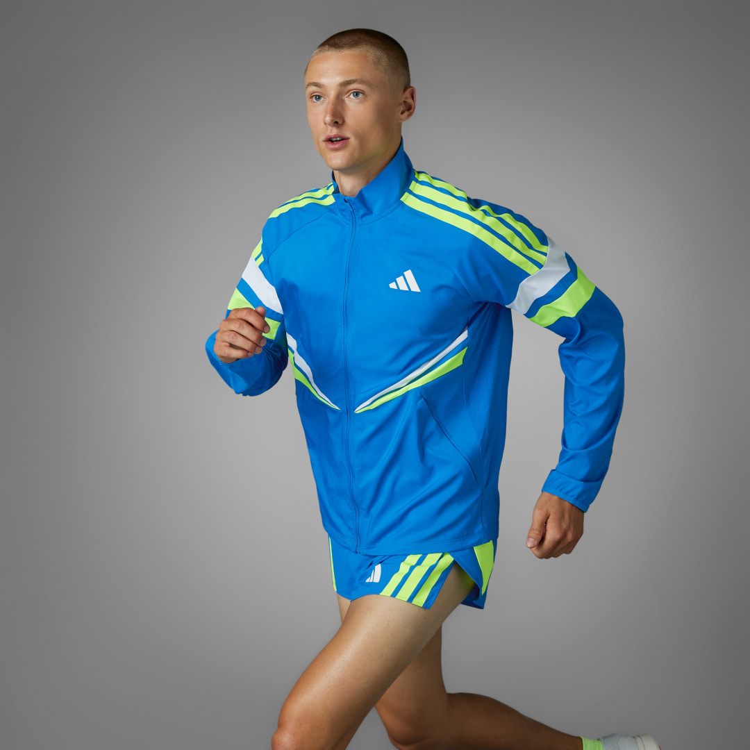 adidas Adizero Retro Running Jacket Running A/XS Men Blue