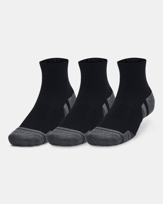 UA Performance Cotton Unisex 3-Pack Quarter Socks