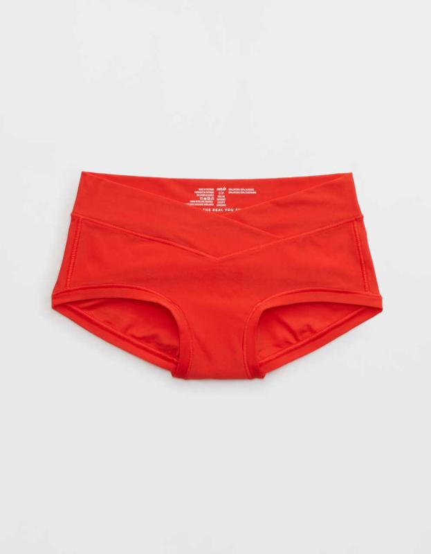 SMOOTHEZ Everyday Crossover Boybrief Underwear - Holiday Red, XS 