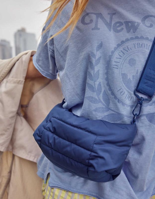 Aerie Oversized Graphic Boyfriend T-Shirt - Monaco Blue, XXS 