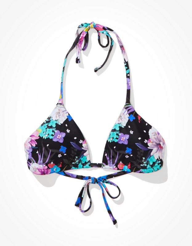 AE X NAITO String Bikini Top - True Black, L 