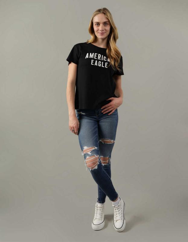 AE Classic Graphic Tee - Black, XXS 