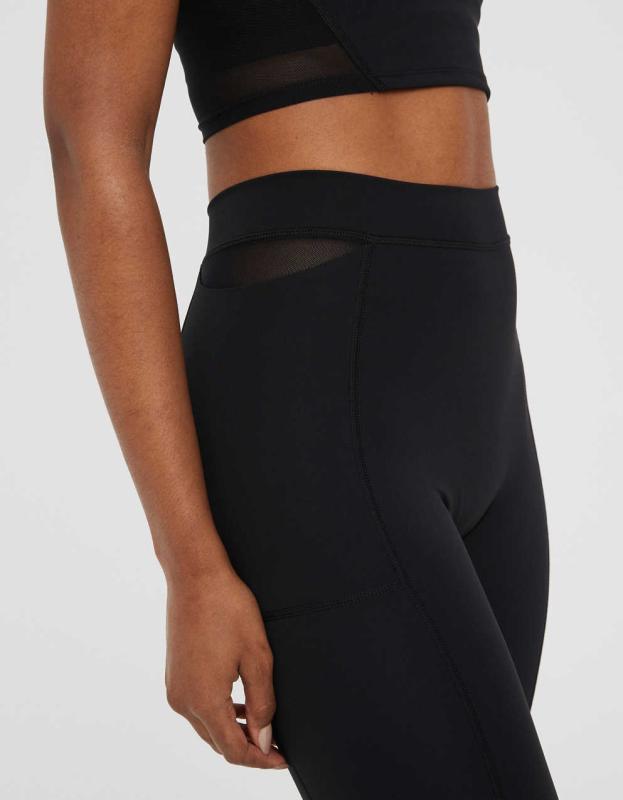 OFFLINE By Aerie Goals Pocket Legging - True Black, S 