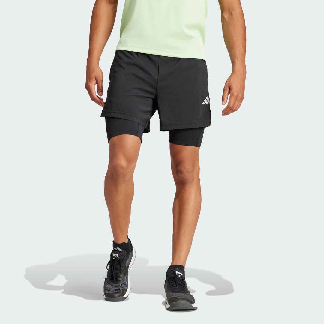adidas Gym Training 2-in-1 Shorts Training 4XL Men Black
