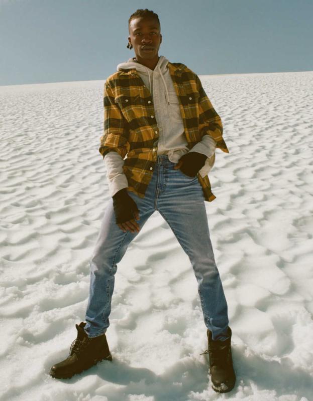 AE AirFlex+ Ultrasoft Athletic Skinny Jean - Medium Indigo Wash, 34W x 30L 