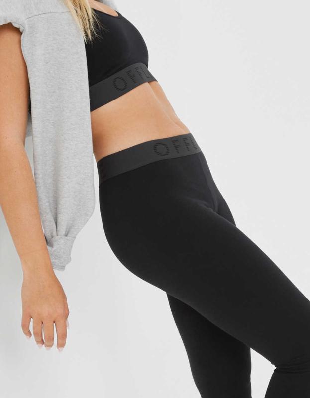 OFFLINE By Aerie OG Logo Legging - True Black, XS 