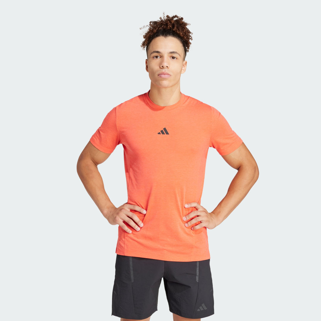 adidas Designed for Training Workout Tee Training A/XL Men Red