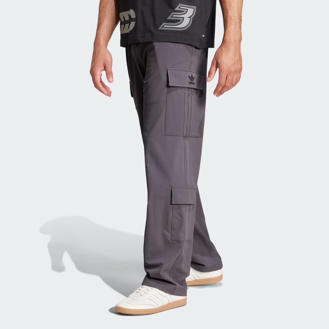 adidas Quad Cargo Pants Lifestyle XS Men Trace Grey