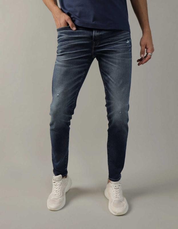 AE AirFlex+ Ultrasoft Skinny Cropped Jean - Dark Wash, 29 X 32 