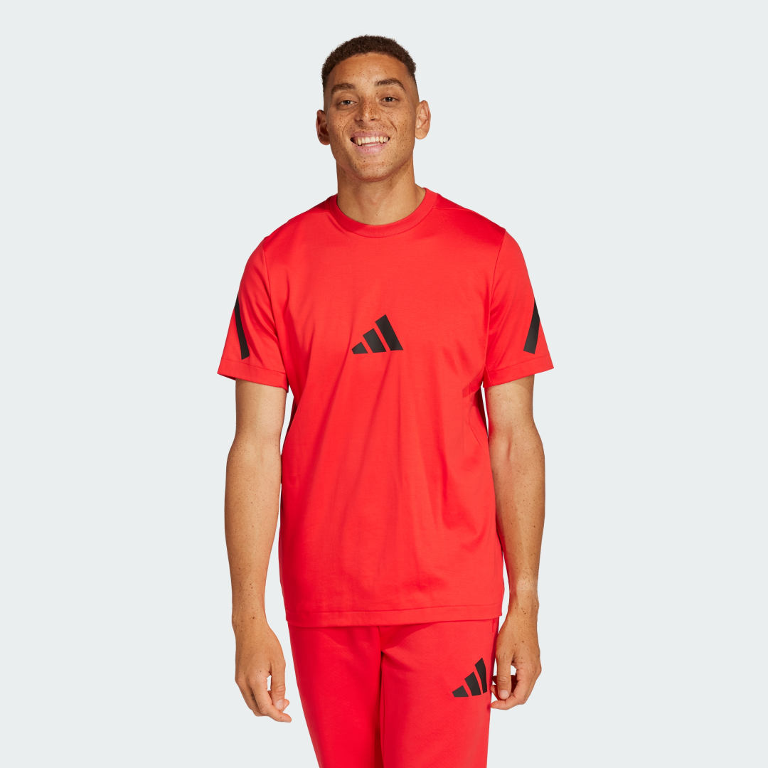 adidas adidas Z.N.E. Tee Lifestyle A/S Men Pure Ruby