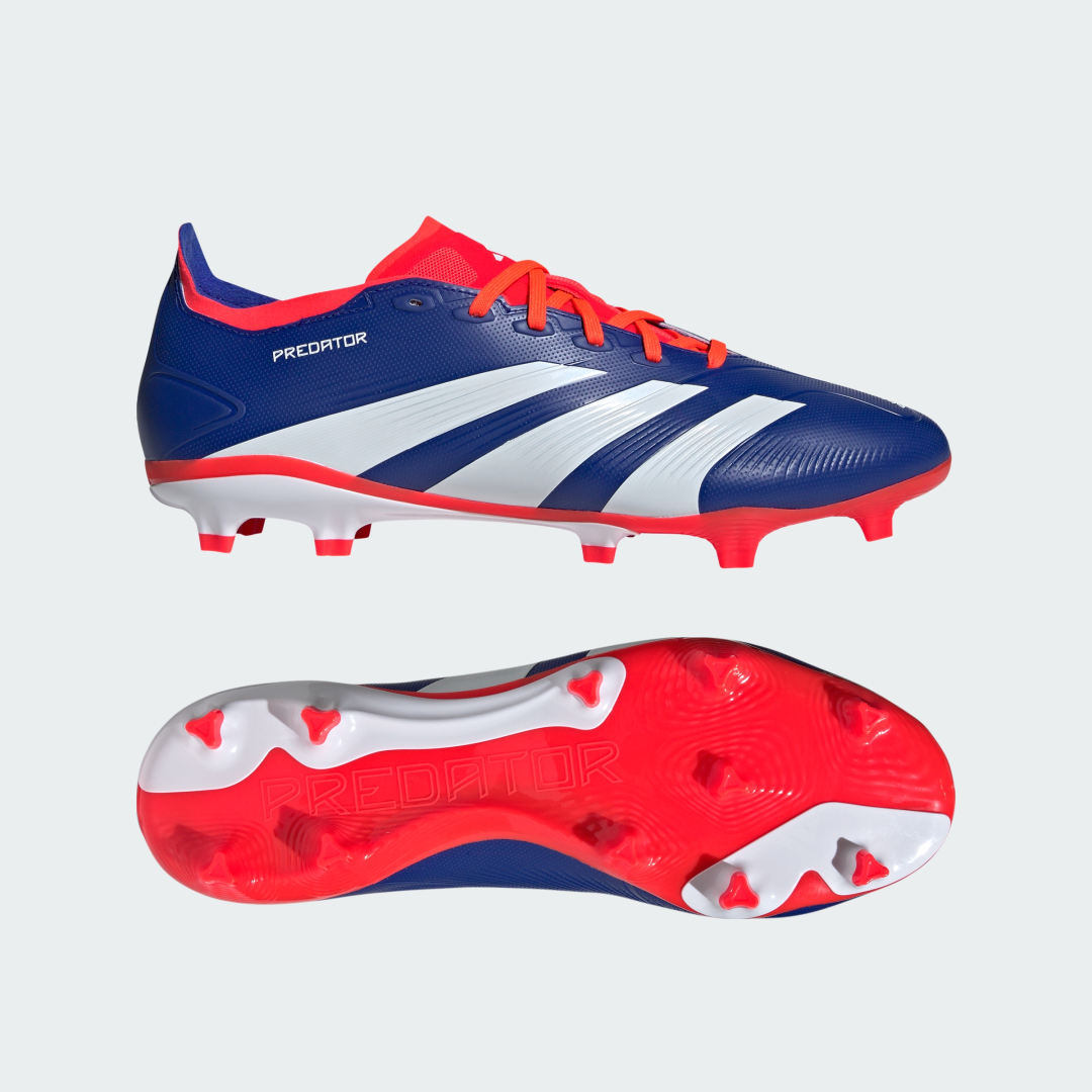 adidas PRedator League Firm Ground Boots Football 9.5 UK Unisex Lucid Blue / White / Red