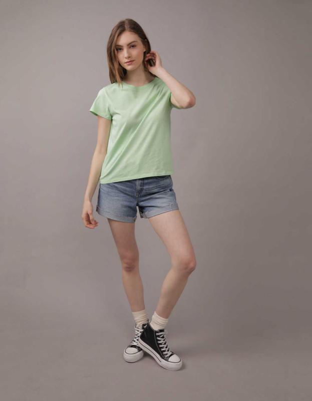 AE Crew Neck Tee - Olive Daze, L 