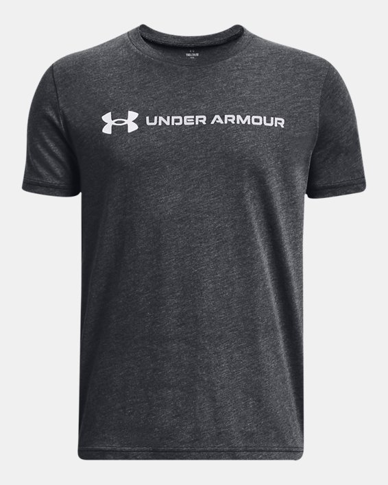 Boys' UA Logo Wordmark Short Sleeve