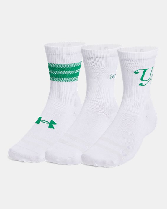 UA Sportstyle Cotton Unisex 3-Pack Crew Socks