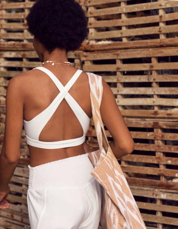 OFFLINE By Aerie Real Me Ruched Sports Bra - White, XXL 