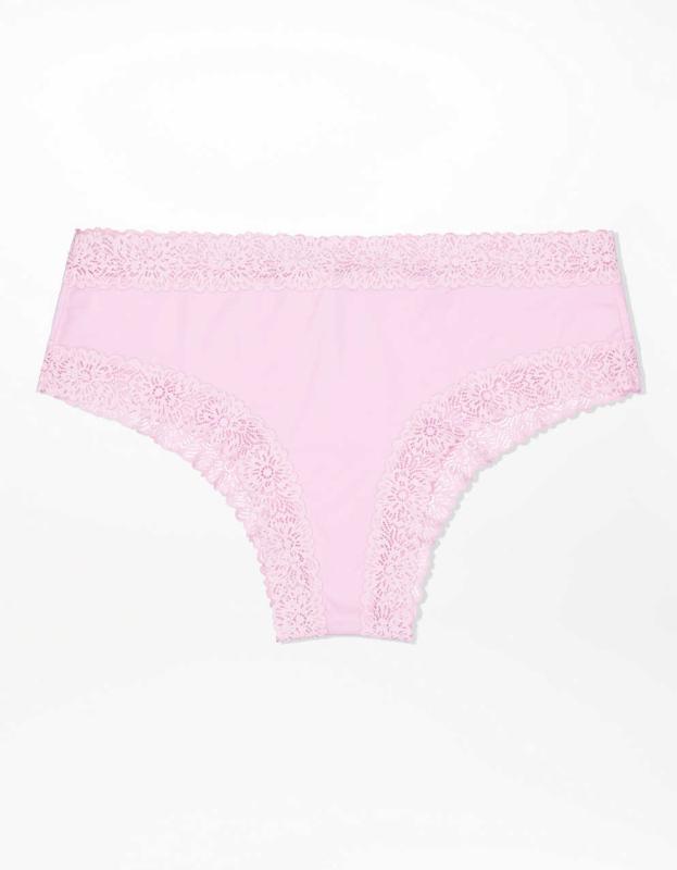 Aerie Sunnie Blossom Lace Cheeky Underwear - Calla Lily, XS 