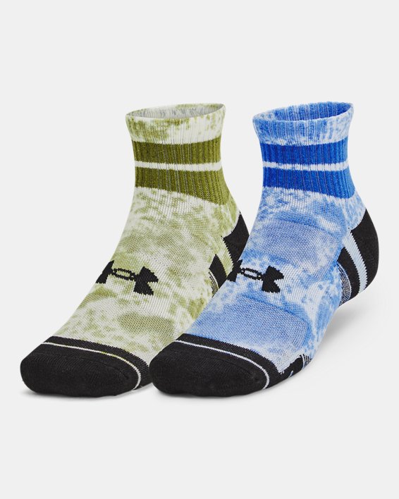 UA Performance Cotton Unisex 2-Pack Quarter Socks