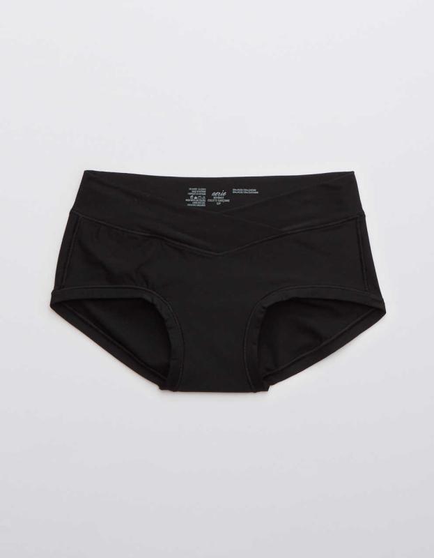 SMOOTHEZ Everyday Crossover Boybrief Underwear - True Black, M 