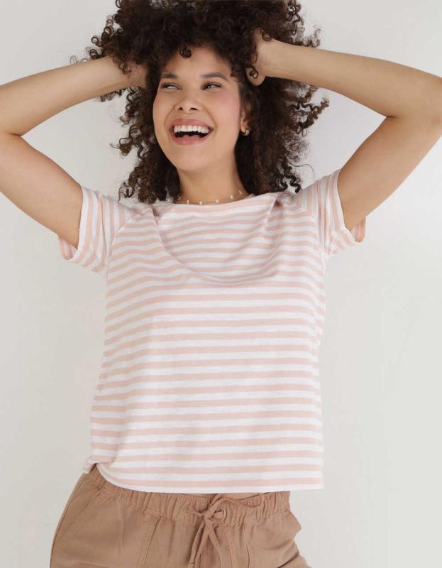 Aerie Classic T-Shirt - Dusty Pink, XXS 