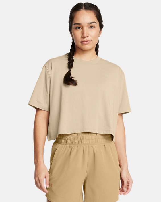 UA Boxy Crop Simple Women's Short Sleeve