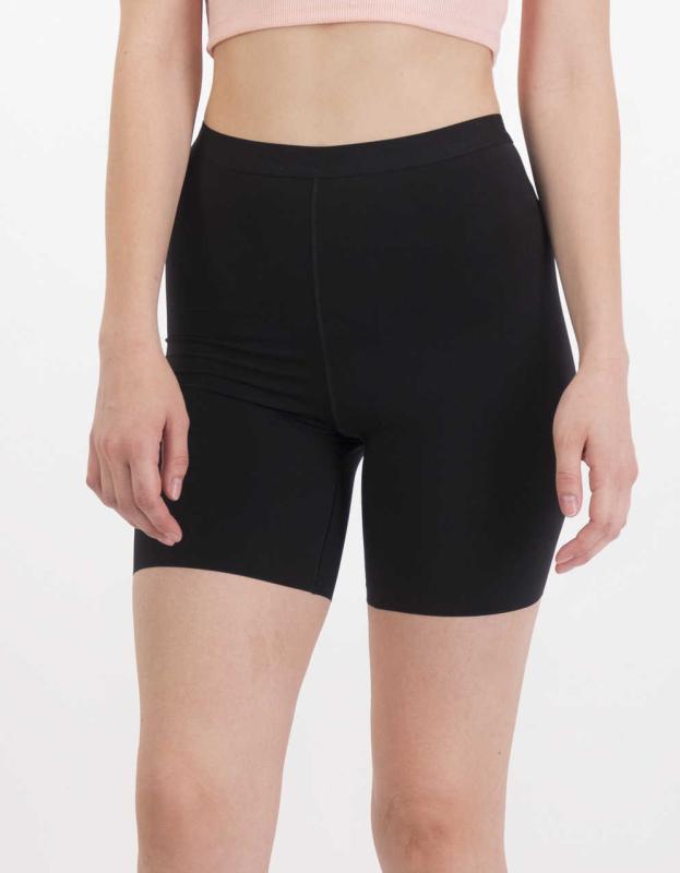SMOOTHEZ No Show Xtra High Waisted Boyshort Underwear - True Black, XS 