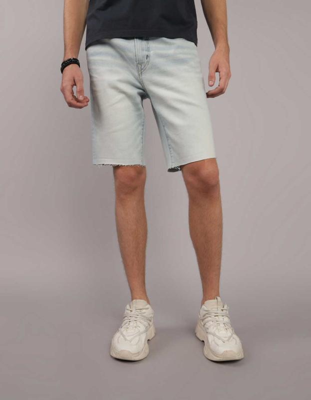 AE AirFlex+ Ultrasoft 9" Denim Short - Light Wash, 30 