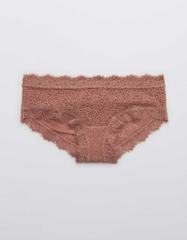 Aerie Eyelash Lace Boybrief Underwear - Meadow Bound, M 