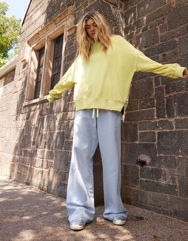 Aerie Low & Slouchy Trouser - Monaco Blue, XXS 