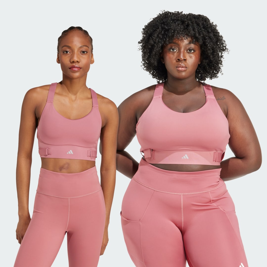 adidas FastImpact Luxe Run High-Support Bra Training AL C-D Women Preloved Crimson