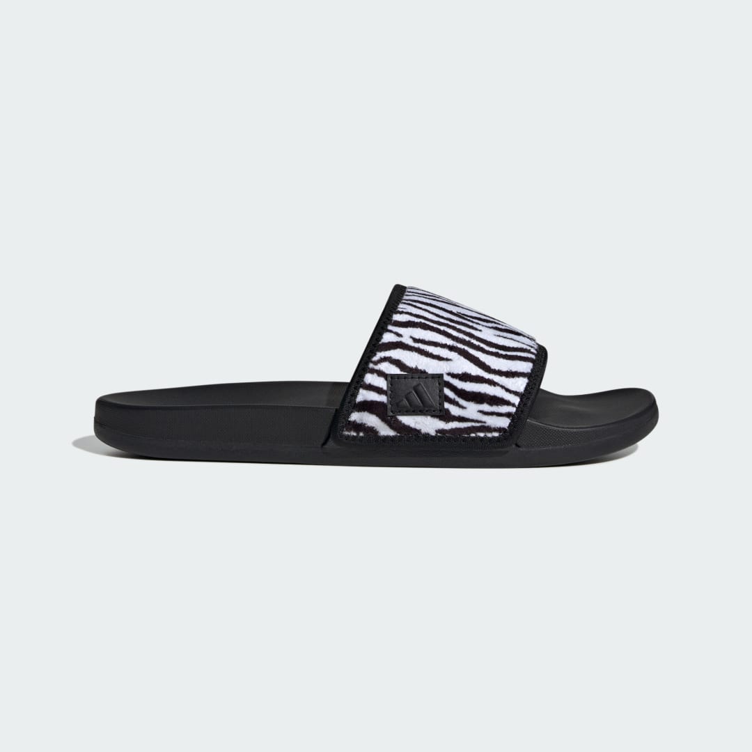 adidas Adilette Comfort Slides Lifestyle,Swimming 5 UK Unisex Black / White / Black