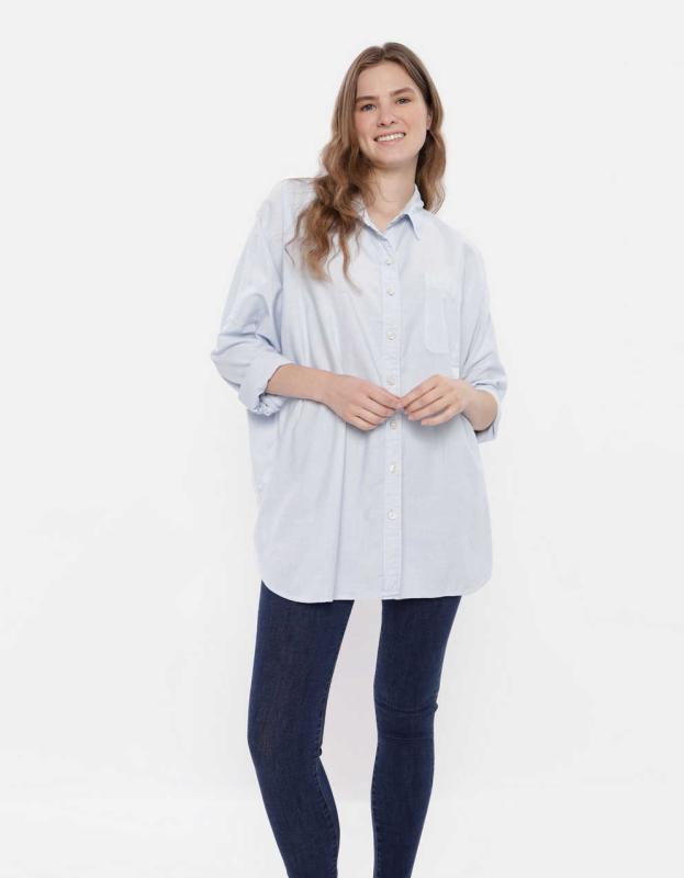 AE Go Big Oversized Shirt - Powder Blue, XXS 