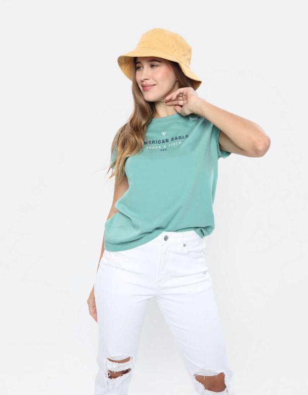 AE Graphic Tee - Green, XXS 