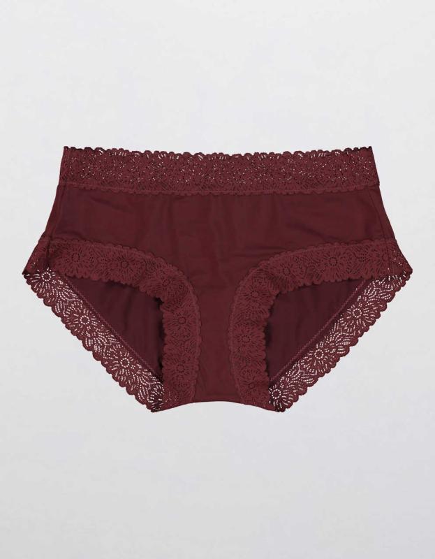 Sunnie Blossom Lace Boybrief Underwear - Royal Berry, XS 