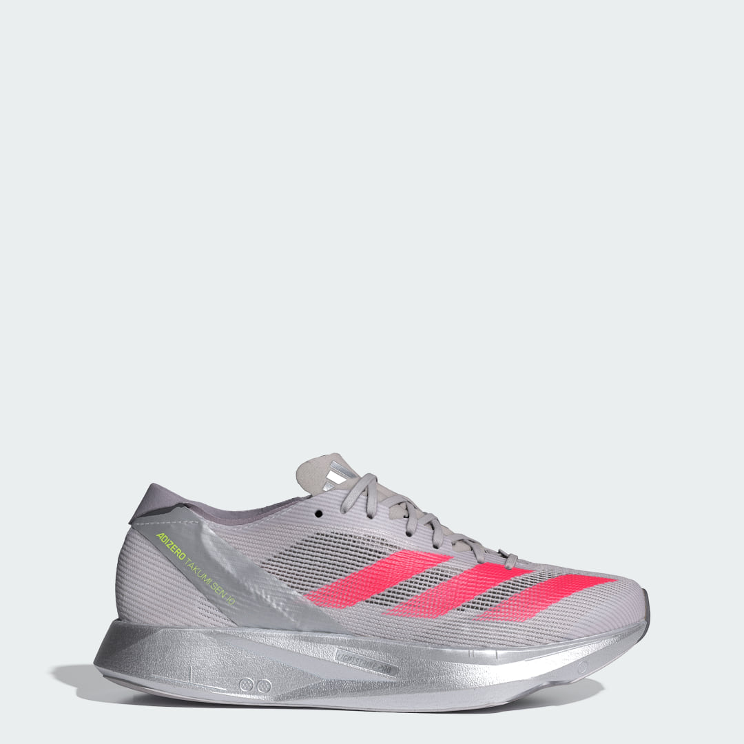 adidas Adizero Takumi Sen 10 Shoes Running 6.5 UK Women DAsh Grey / Lucid Red / Grey