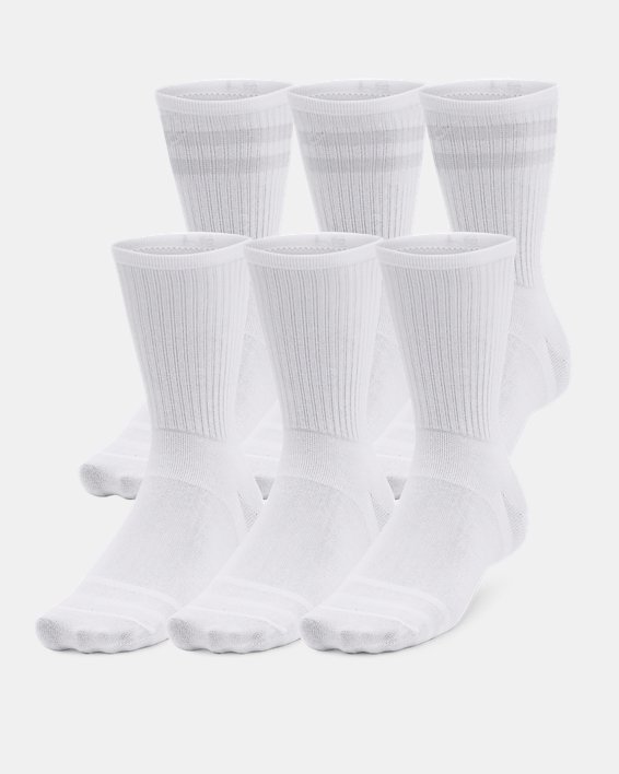 UA Essential Unisex 6-Pack Crew Socks