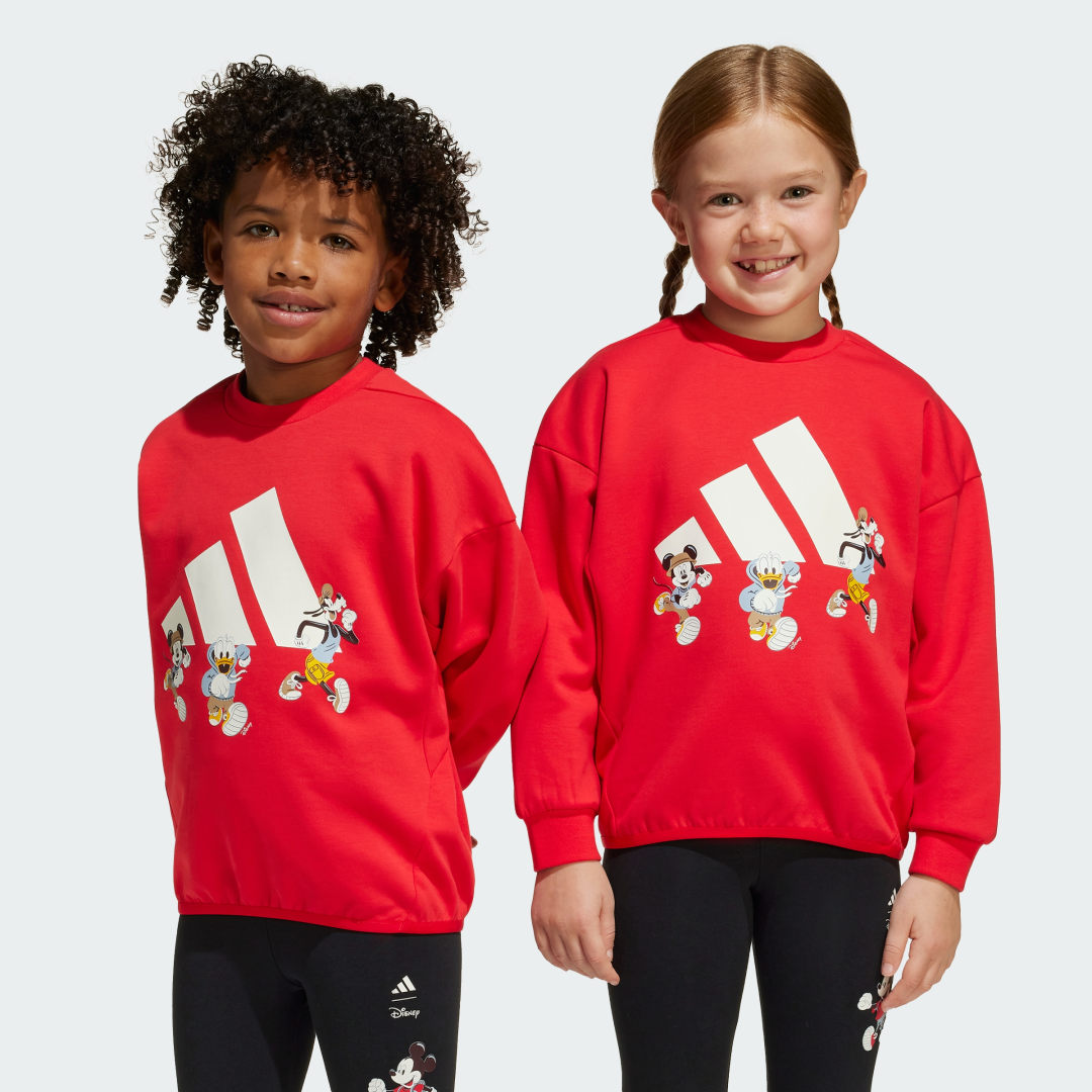 adidas ADIDAS DISNEY MICKEY MOUSE SWEATSHIRT Lifestyle A/122 Kids Pure Ruby / Off White