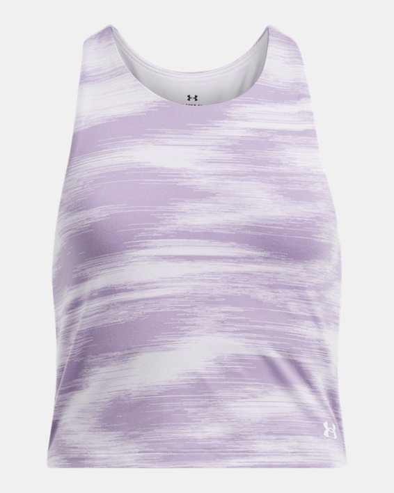 UA Motion Printed Girls' Crop Tank