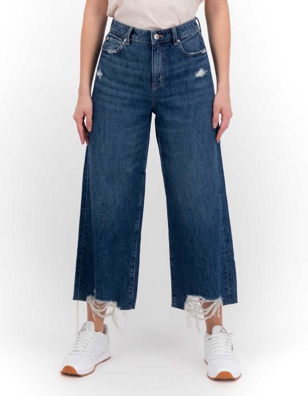 AE Wide Leg Crop Jean - Empire Blue, 0 