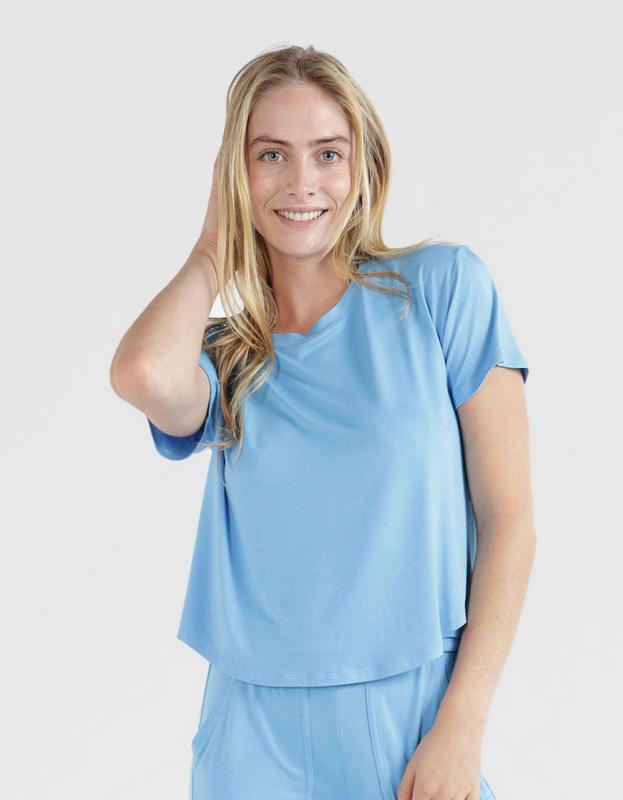 Aerie Real Soft® Sleep Tee - Blue Vinyl, M 