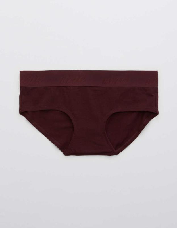 Superchill Cotton Logo Boybrief Underwear - Deep Plum, M 