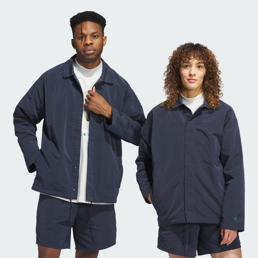 adidas adidas Basketball Coach Jacket (Gender Neutral) Basketball 3XL Unisex Aurora Ink