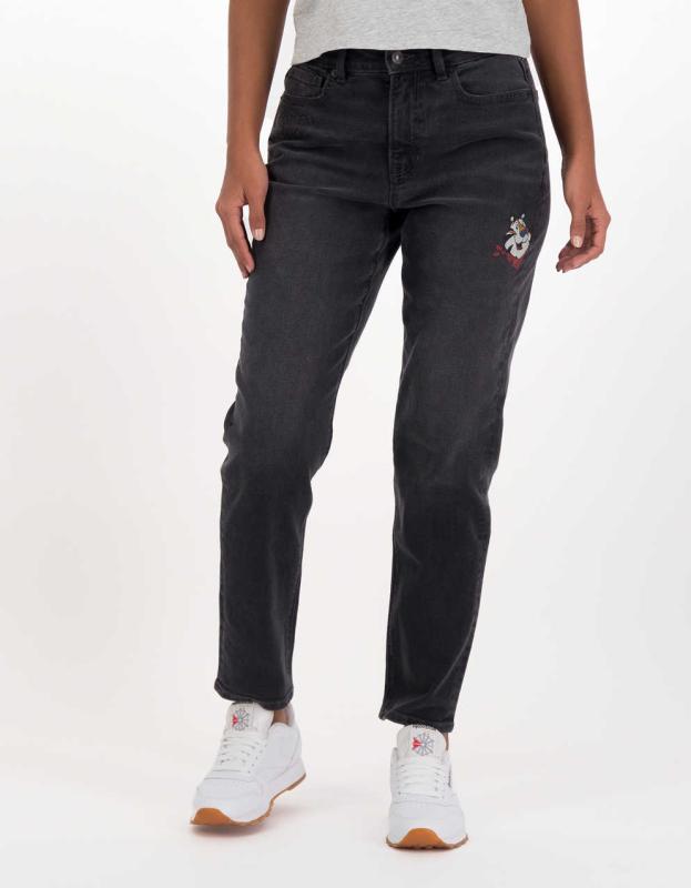 Kellogg's x AE Stretch Mom Jean - Black, 0 
